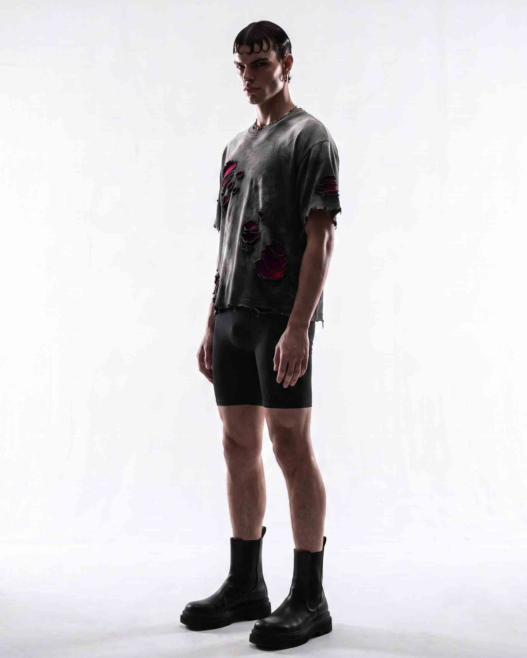 GRYFT RED RUST Series | Distressed Oversized T-Shirt
