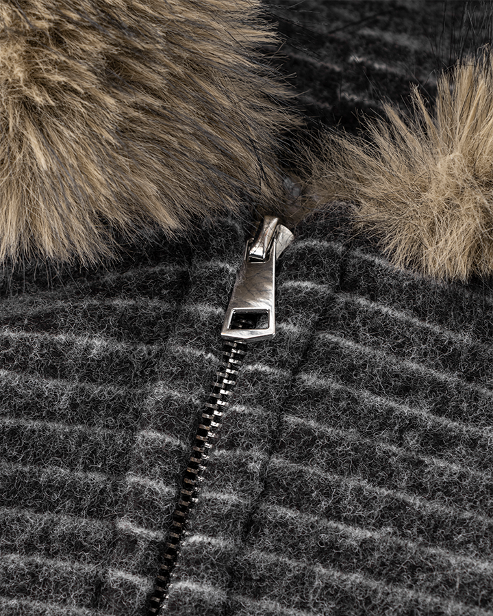 Cotton Blend + Faux Fur Lining