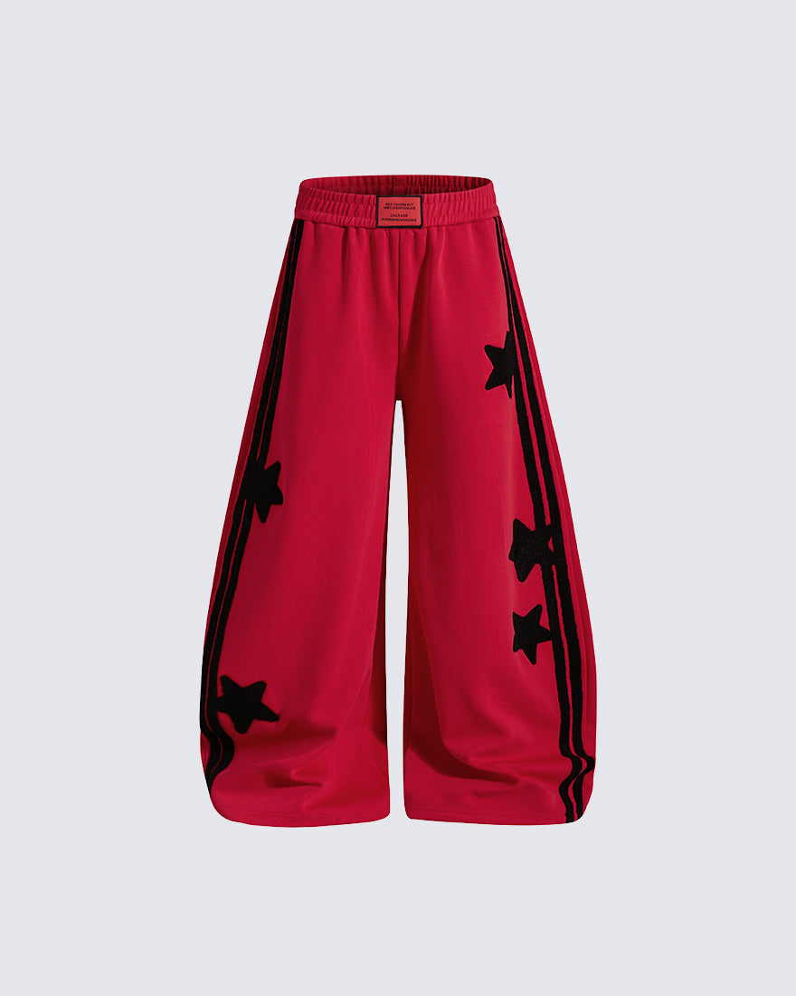 GRYFT Y2K Star Stripe Baggy Scimitar Pants