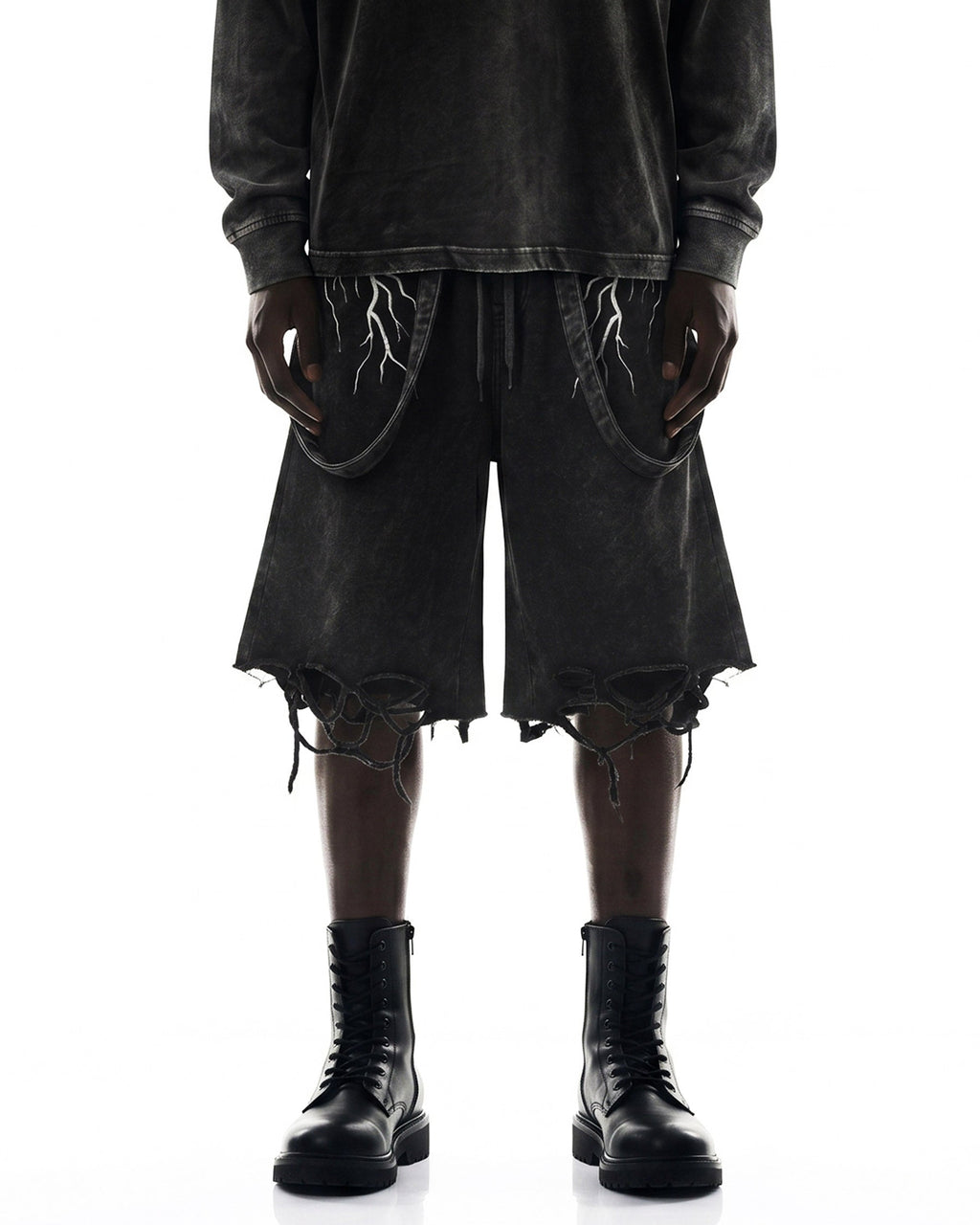 LIGHTNING Series | New Strap Wide-Leg Shorts
