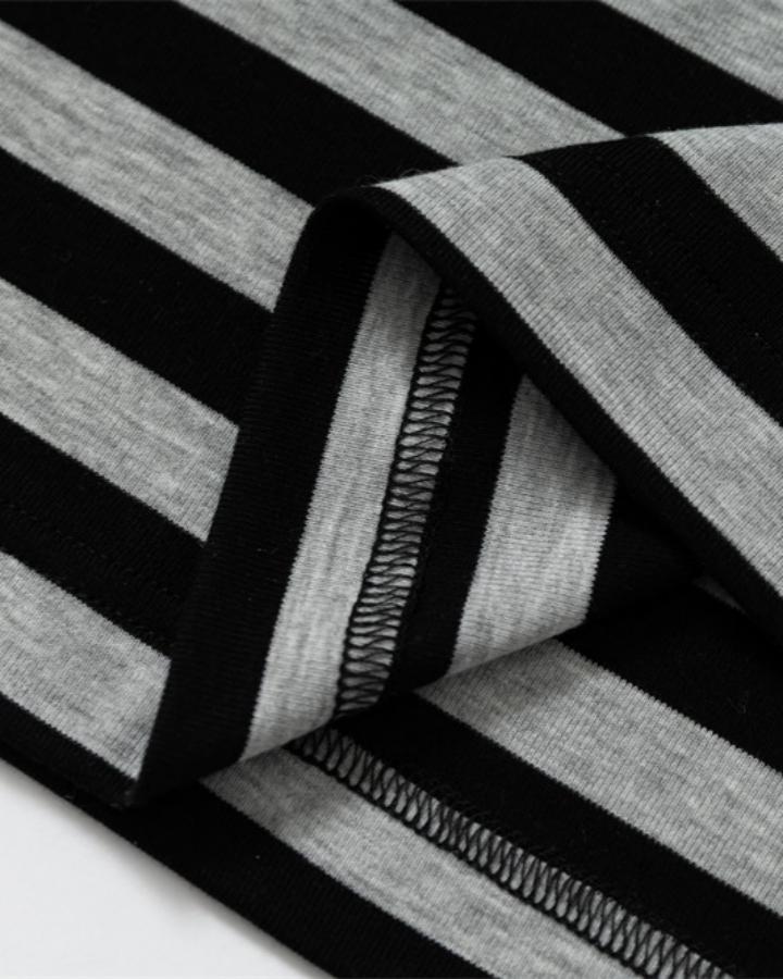 GRYFT Retro Graphic Striped Polo Shirt
