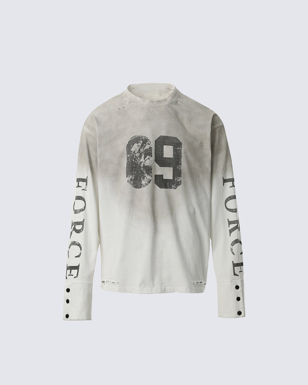 GRYFT American Vintage-Style Distressed Long-Sleeve T-Shirt