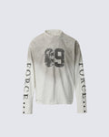 GRYFT American Vintage-Style Distressed Long-Sleeve T-Shirt