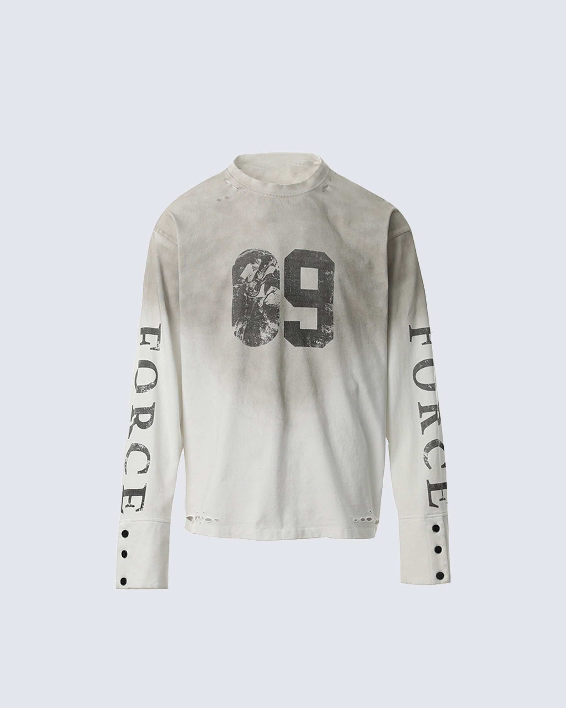 GRYFT American Vintage-Style Distressed Long-Sleeve T-Shirt