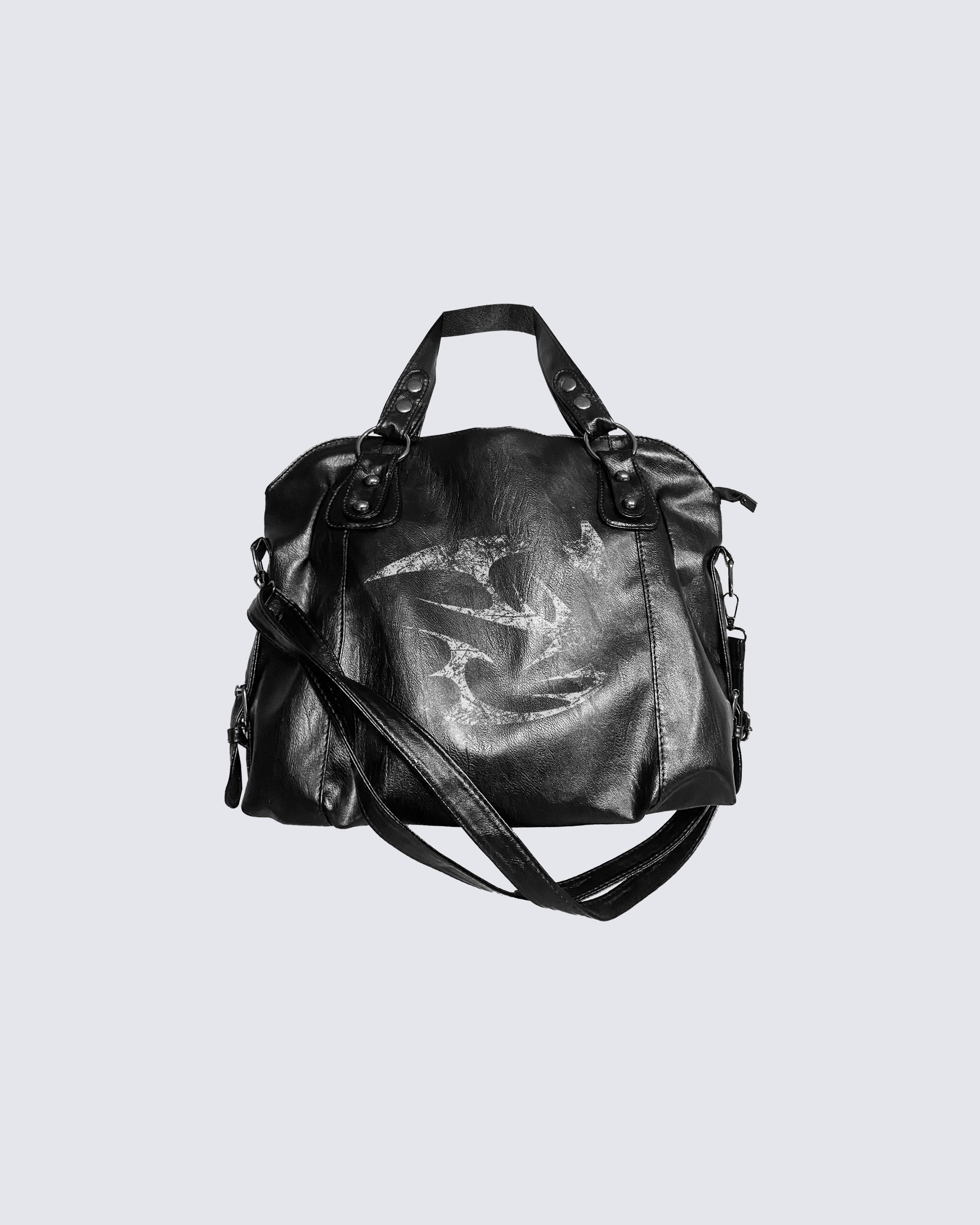 Hand-Studded Multi-Way Shoulder Bag