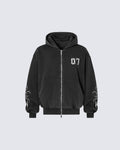 Gothic Print Loose Sports Casual Tracksuit