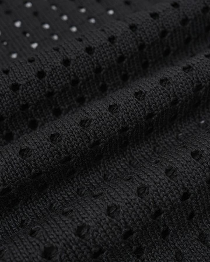 GRYFT Distressed Star Open-Knit Sweater Vest