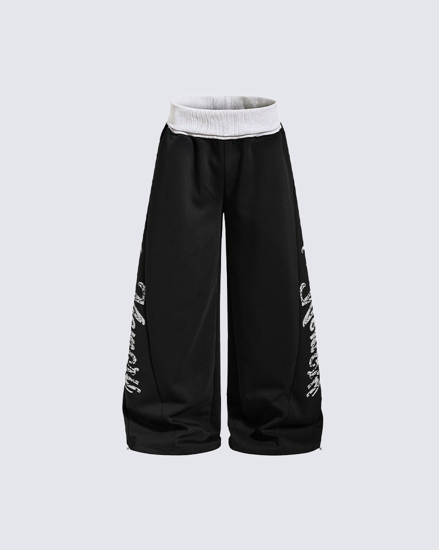 GRYFT American Streetwear Wide Leg Sweatpants