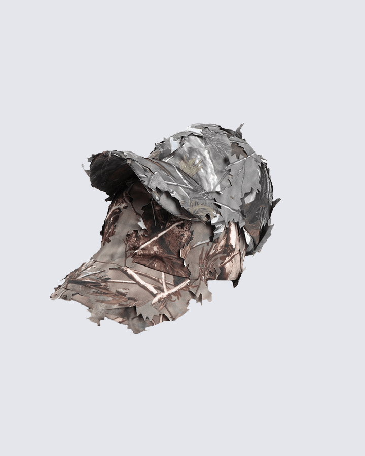 Camouflage Leaf Patterned Cap