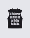 Vintage Washed Text Graphic Sleeveless Tee