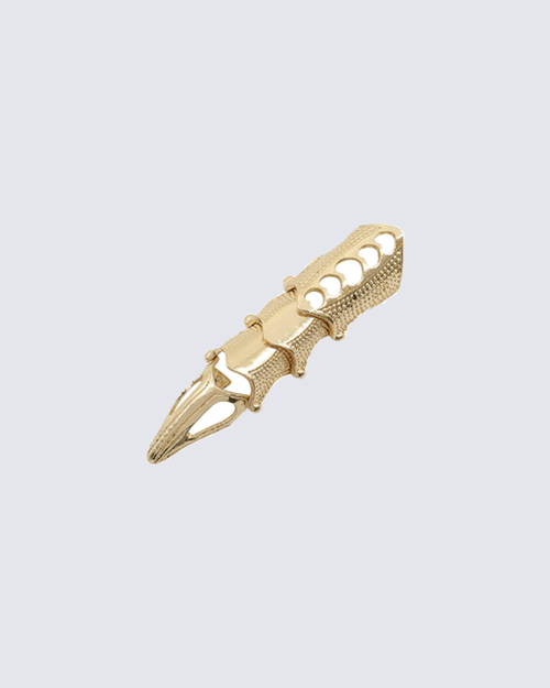 "GOTHIC CLAW" Articulated Armor Finger Ring
