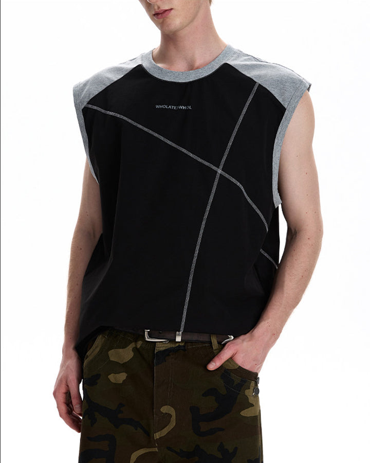 Deconstructed Stitched Ice-Feel Quick-Dry Summer Tank Top