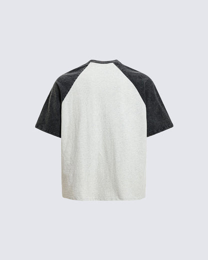 GRYFT Retro Washed Patchwork Tee