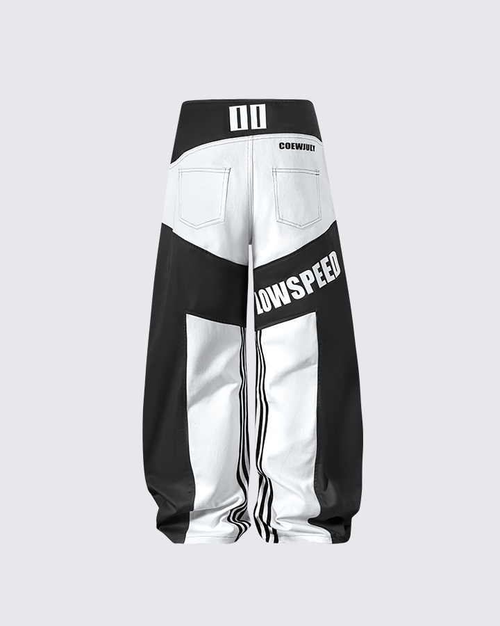 GRYFT Racing Style Graphic Oversized Pants