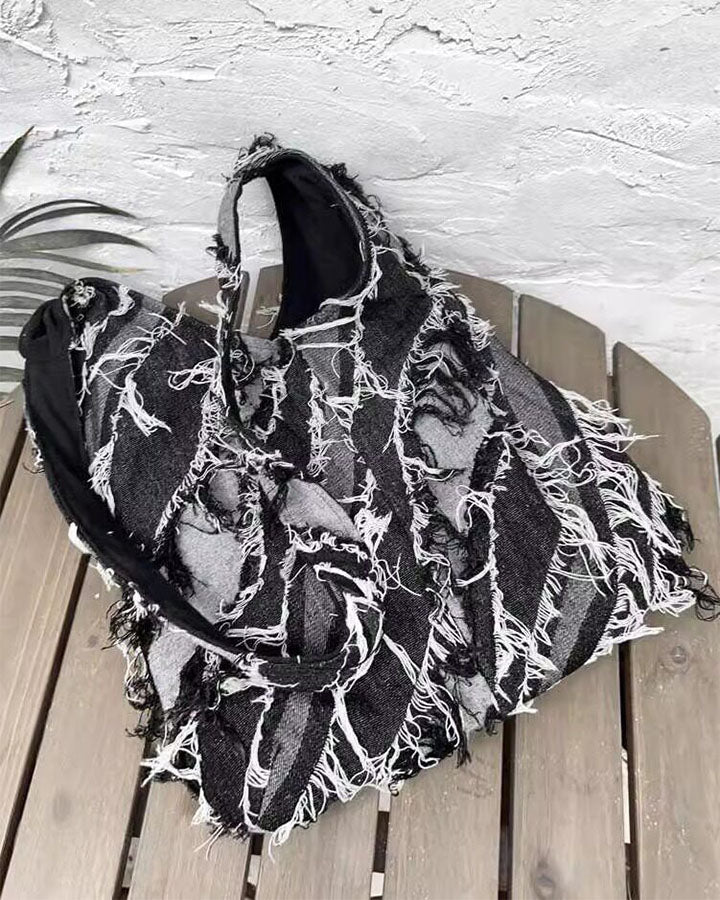 GRYFT Grunge Distressed Shoulder Bag