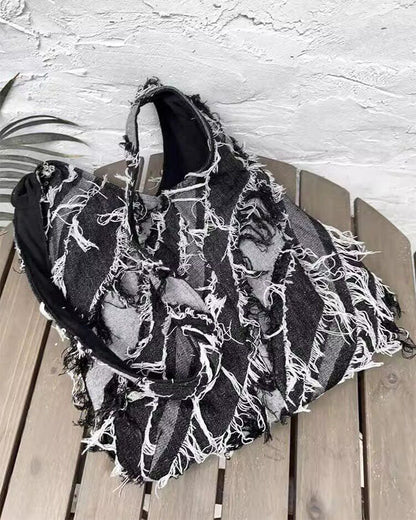 GRYFT Grunge Distressed Shoulder Bag