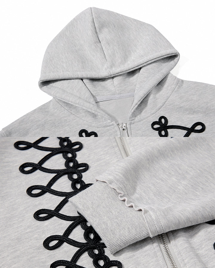 GRYFT Street Hip-Hop Heavyweight Zip Hoodie