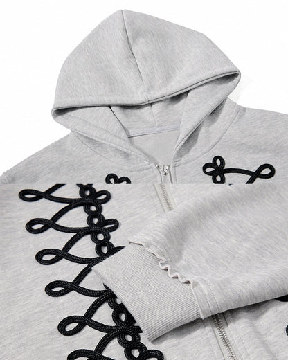 GRYFT Street Hip-Hop Heavyweight Zip Hoodie