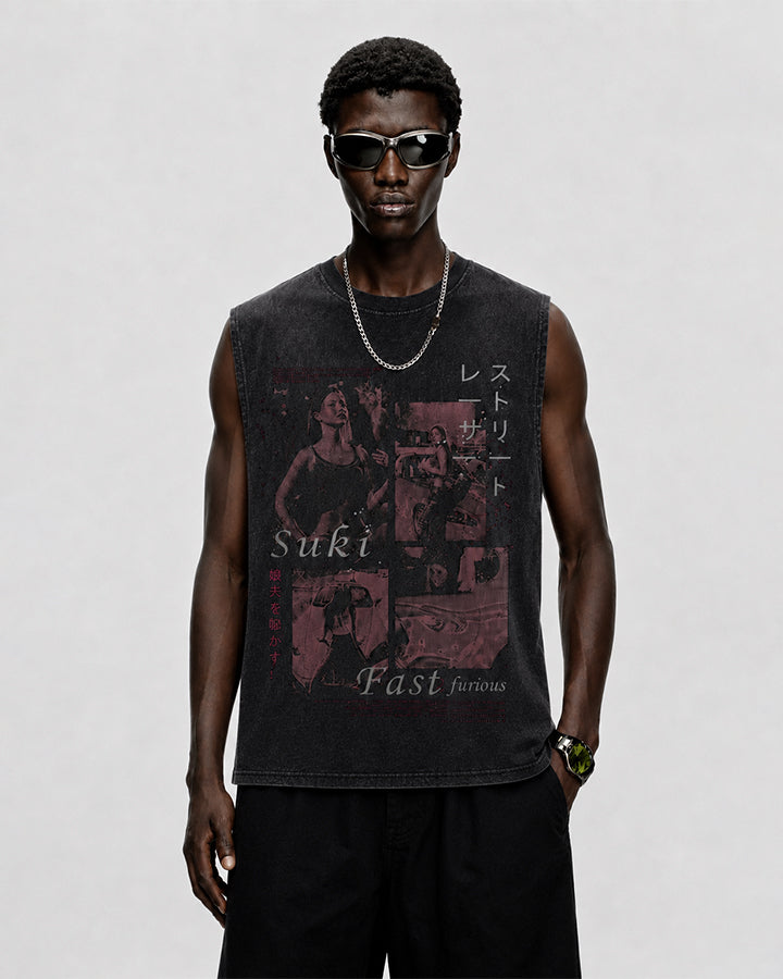GRYFT Street Washed Sleeveless Tee