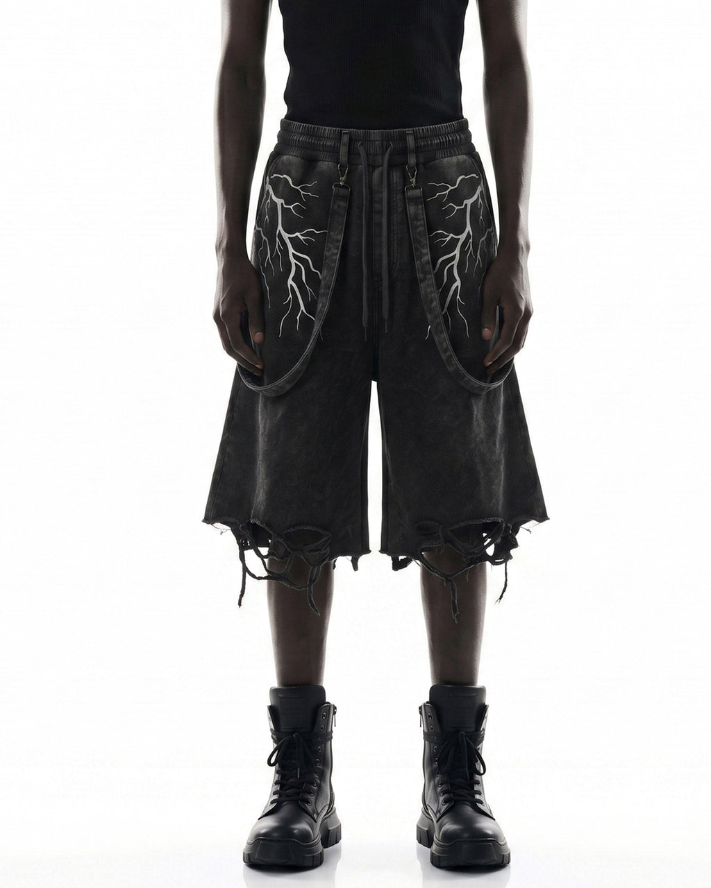 LIGHTNING Series | New Strap Wide-Leg Shorts