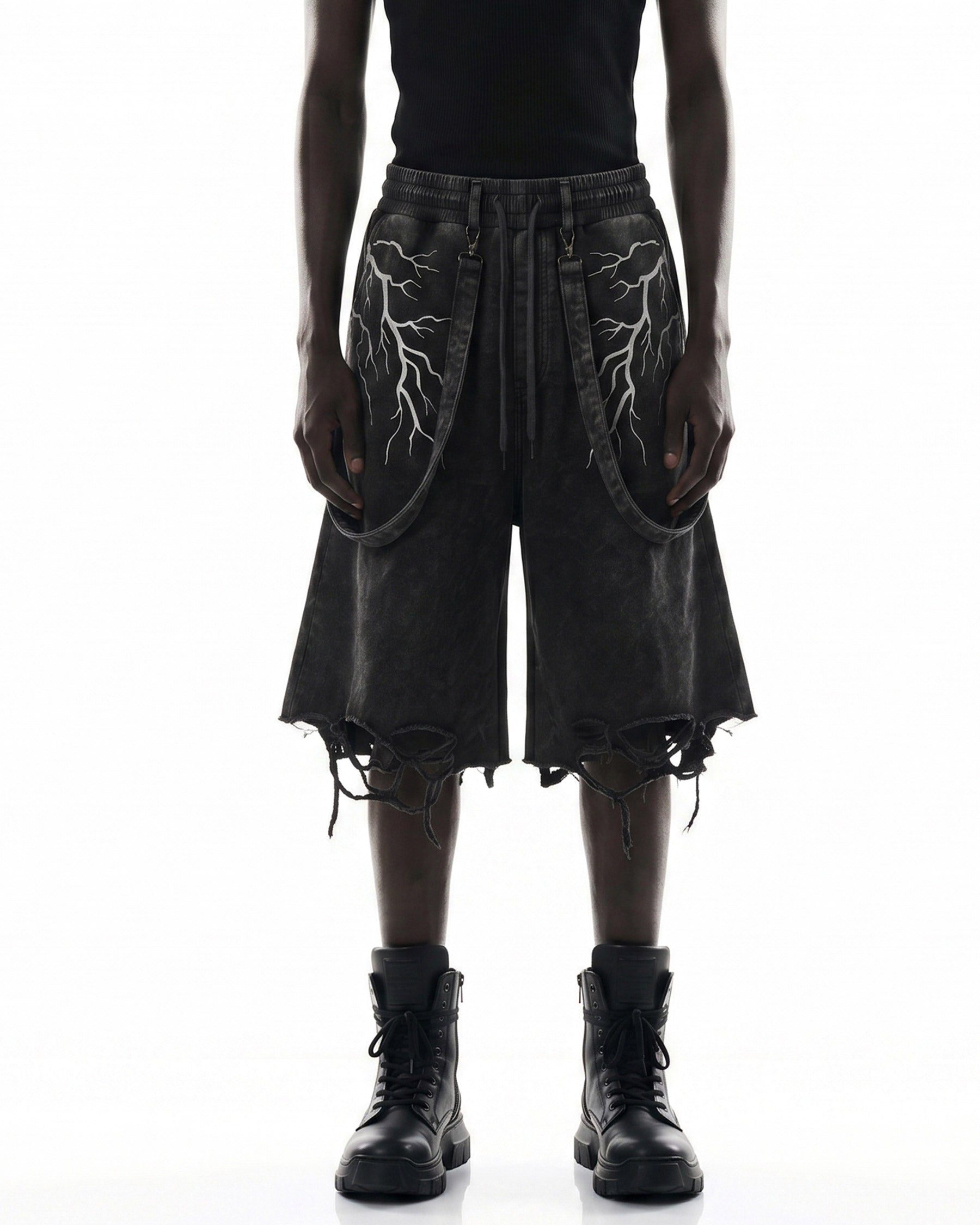 LIGHTNING Series | New Strap Wide-Leg Shorts