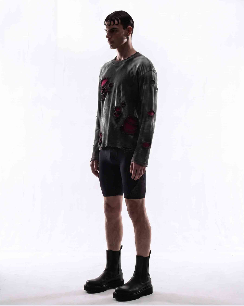 GRYFT RED RUST Series | Distressed Raglan Long Sleeve