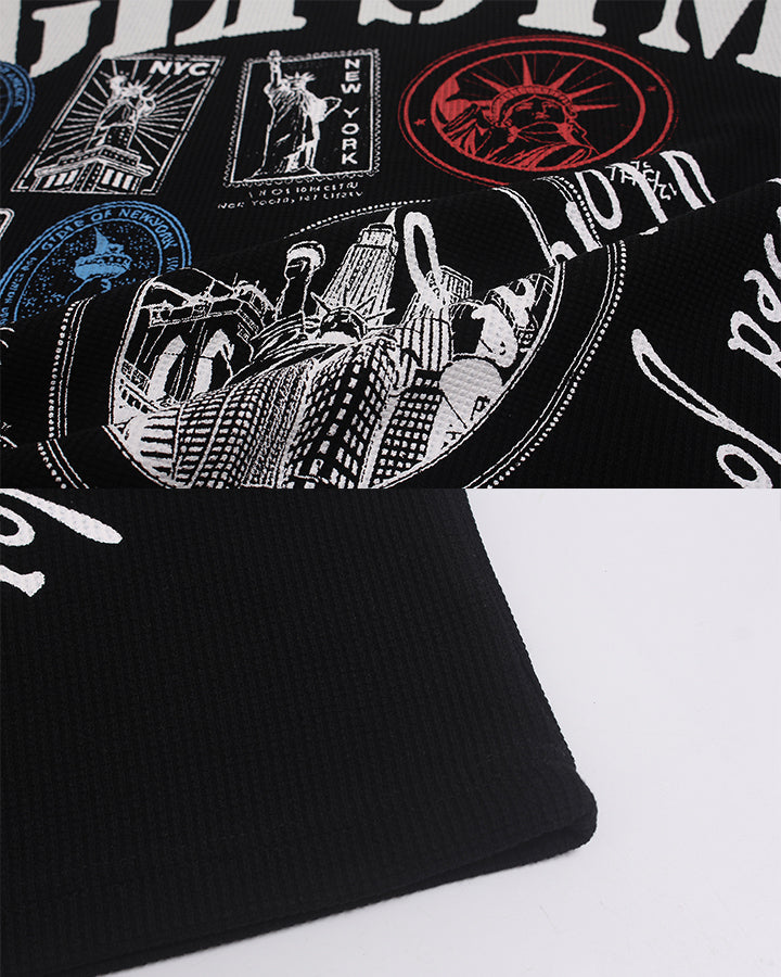 GRYFT Street Waffle NYC Graphic Long-Sleeve T-Shirt