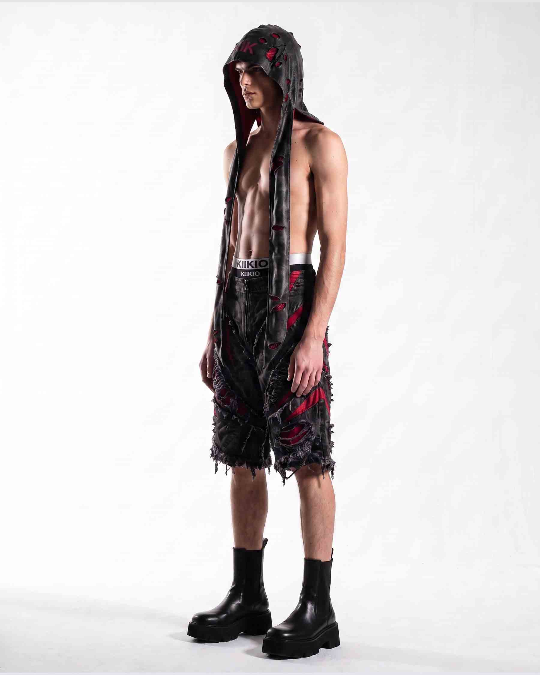 GRYFT RED RUST Series | Distressed Denim Shorts