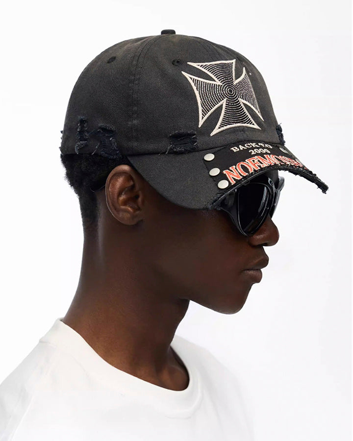 New Vintage Cross Stud Baseball Cap
