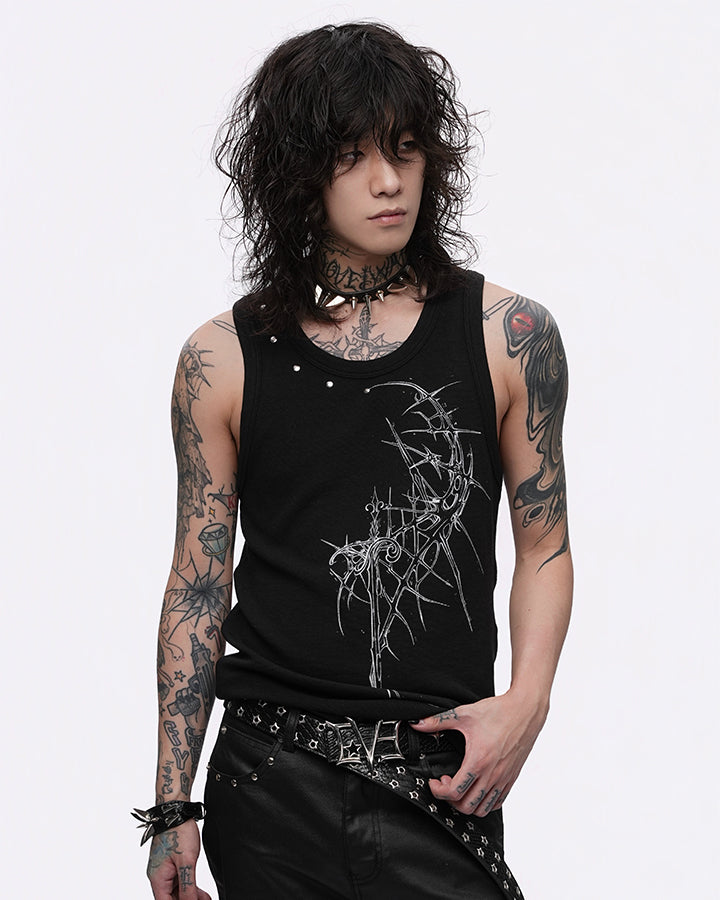 GRYFT Gothic Printed Vest