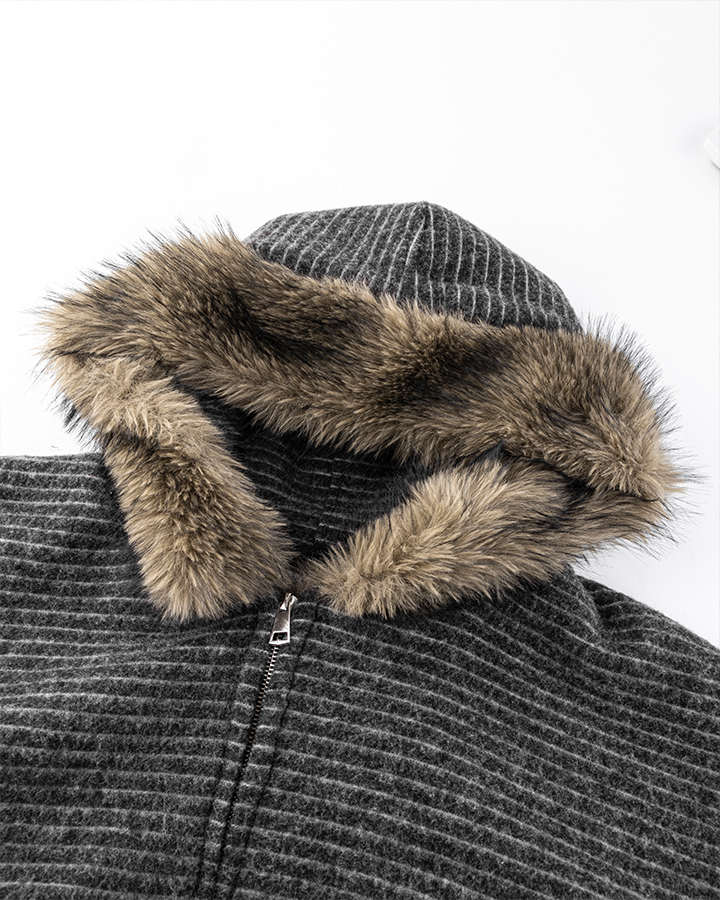 Cotton Blend + Faux Fur Lining