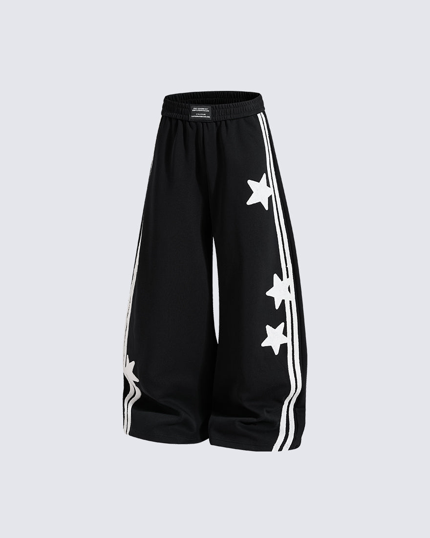 GRYFT Y2K Star Stripe Baggy Scimitar Pants