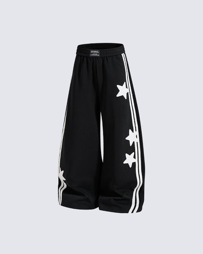 GRYFT Y2K Star Stripe Baggy Scimitar Pants