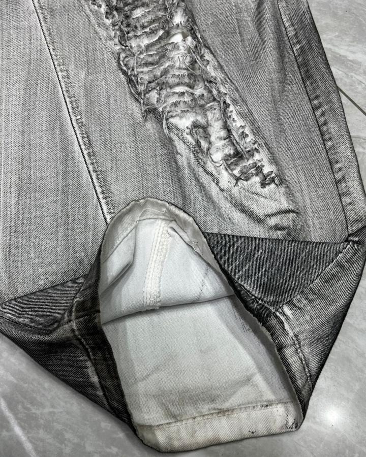 GRYFT Wasteland Distressed Scimitar Jeans