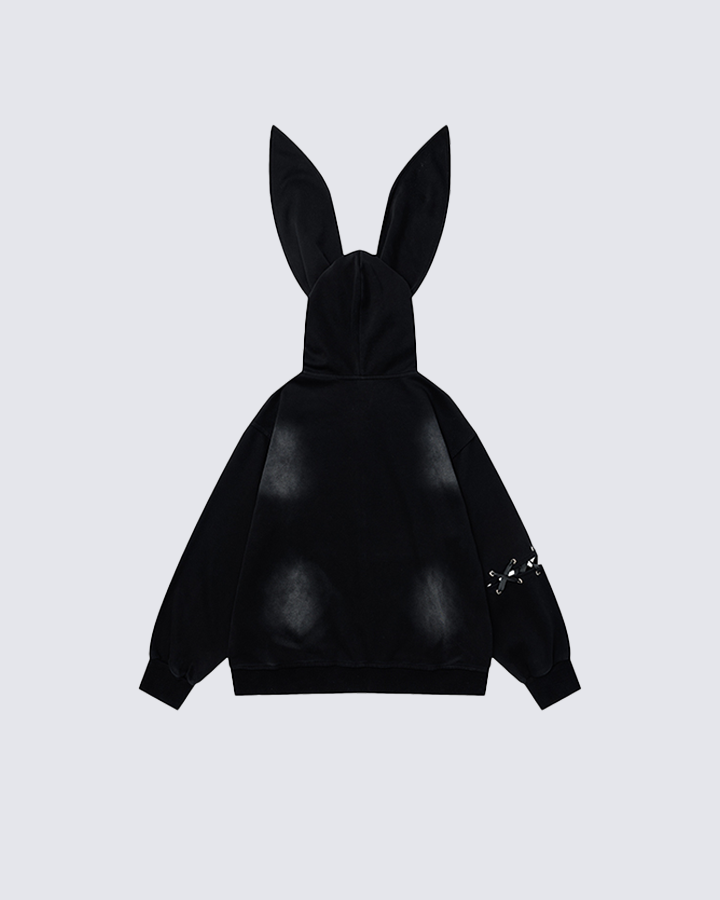 Gothic Bunny Ear Hoodie