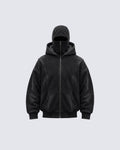GRYFT Vintage Washed Balaclava Double Layer Zip-Up Hoodie