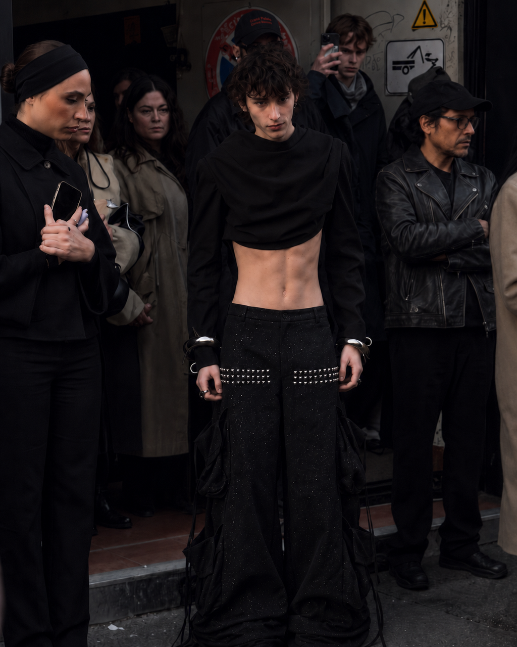 GRYFT Punk Studded Multi-Pocket Baggy Cargo Pants