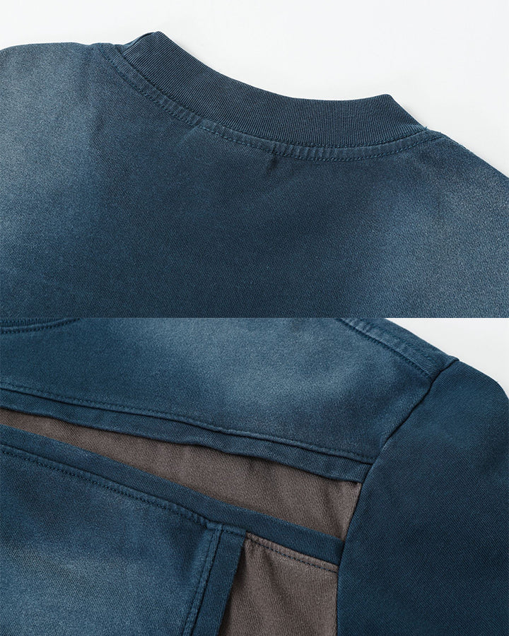 American Utility Contrast Panel Boxy New Tee
