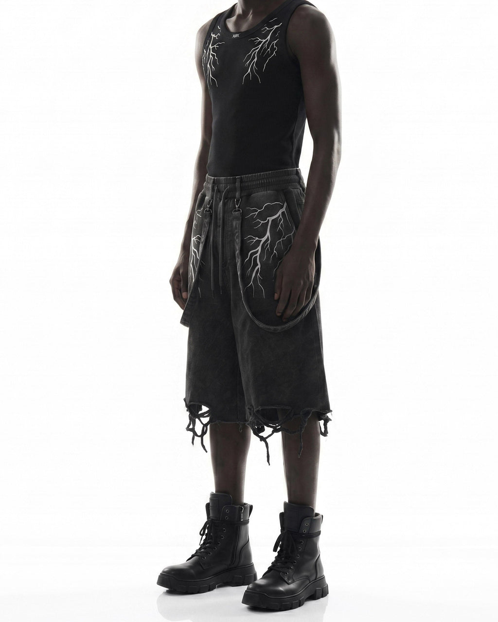 LIGHTNING Series | New Strap Wide-Leg Shorts