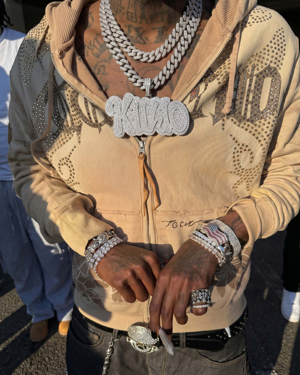 GRYFT-Full Zirconia Alloy Cuban Link Necklace