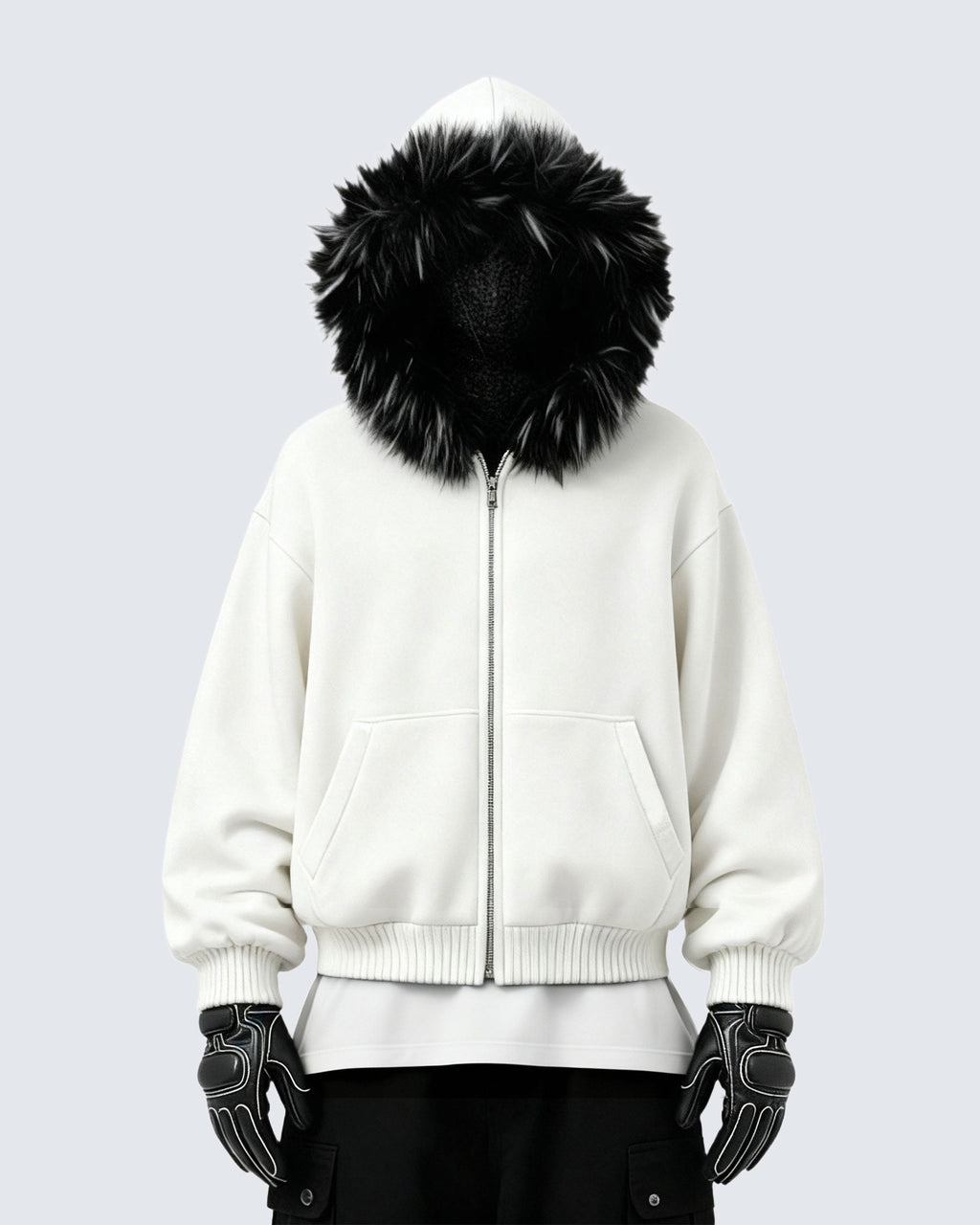 GRYFT Fur Collar Cozy Hoodie