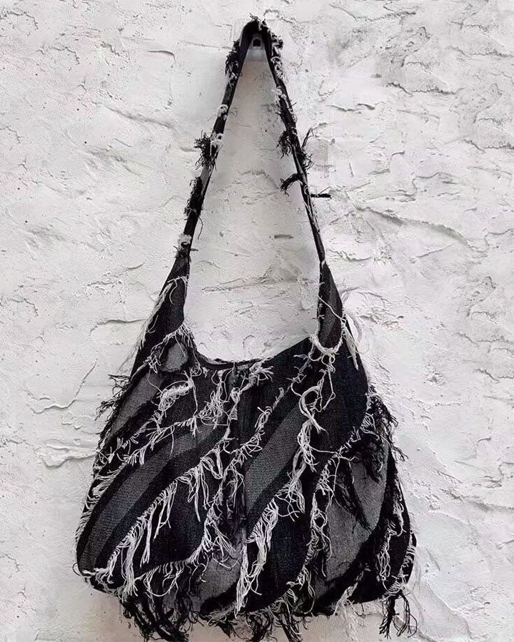 GRYFT Grunge Distressed Shoulder Bag