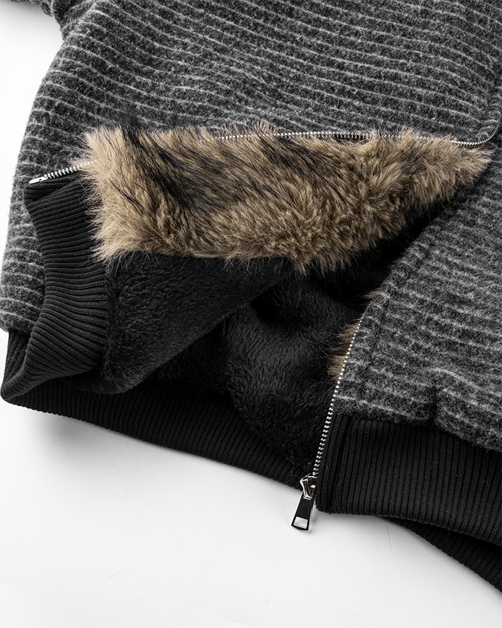 Cotton Blend + Faux Fur Lining