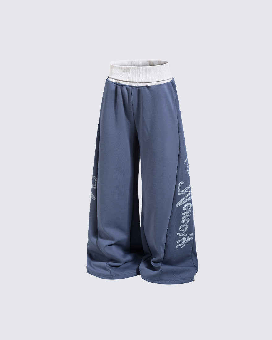 GRYFT American Streetwear Wide Leg Sweatpants