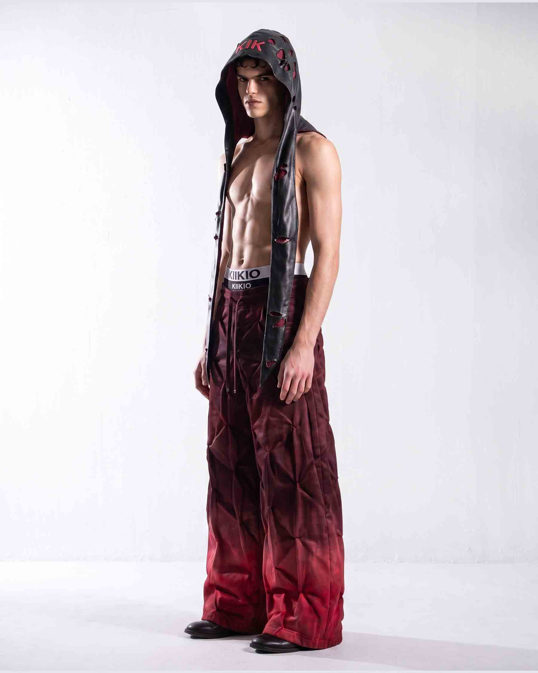 GRYFT RED RUST Series | Structural Wide Leg Pants