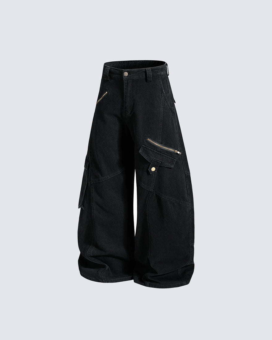 GRYFT Utility Zipper Multi-Pocket Baggy Cargo Pants