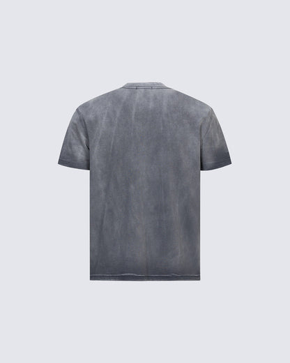 GRYFT Vintage Washed Cat Graphic Streetwear T-Shirt