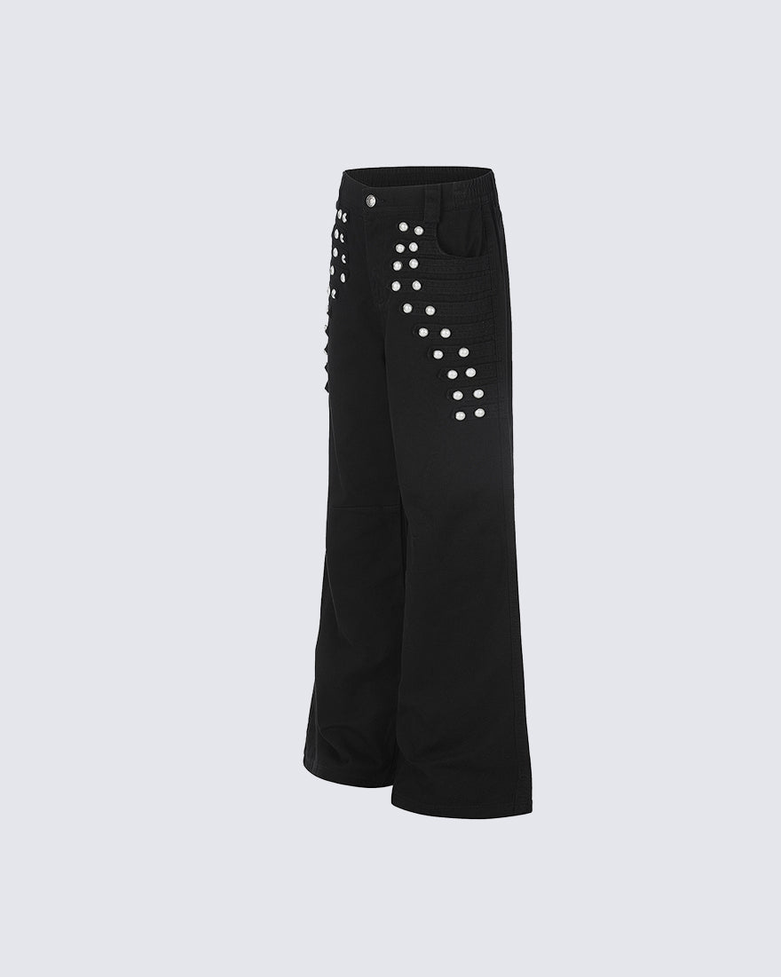 GRYFT Y2K Washed Elastic Waist Jeans