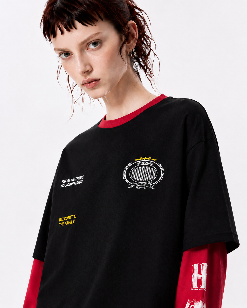 GRYFT American Streetwear Layered Long Sleeve T-Shirt