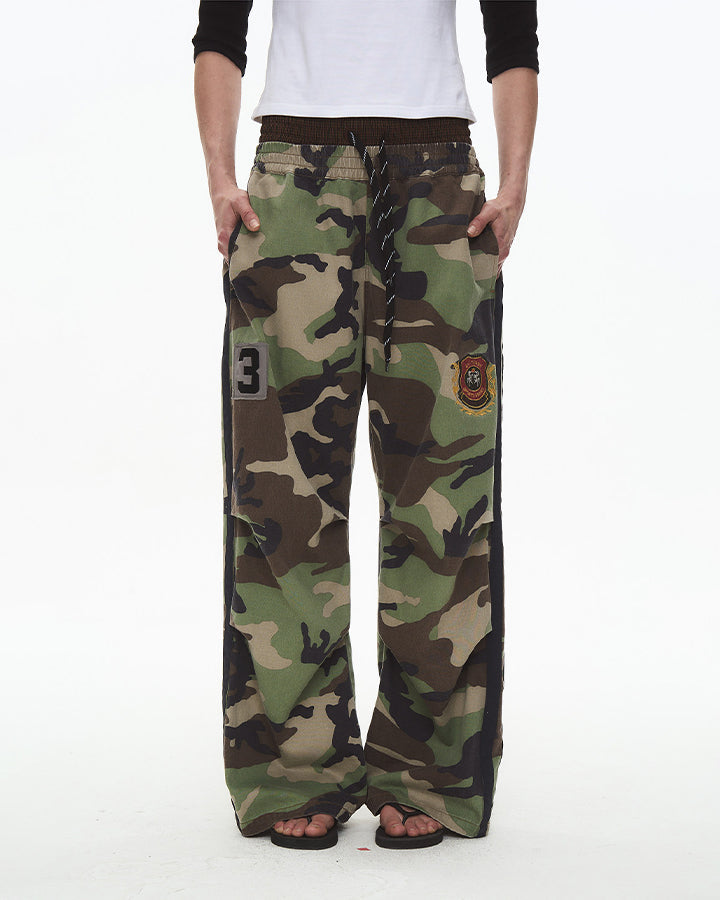 GRYFT Utility Double Waist Camo Cargo Pants